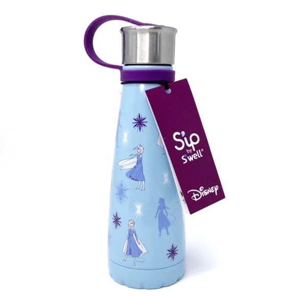 Frozen Water Bottle S’ip by S’well Disney II Elsa Stainless Steel Blue New - Picture 12 of 12